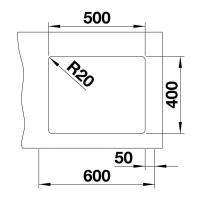 Кухонная мойка 53 см Blanco Etagon 500-U белая - 1 фото