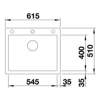 Кухонная мойка 61,5 см Blanco Pleon 6 черная - 3 фото