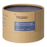 Свеча ароматическая Sandalwood, Bergamot & Citrus 8 см Tkano Edge бежевая - 4 фото