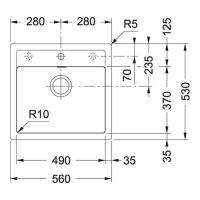 Кухонная мойка 56 см Franke Sirius SID 610 оникс - 1 фото