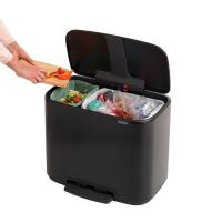 Мусорный бак 34 л Brabantia Bo Pedal Bin черный - 8 фото