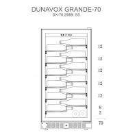 Винный шкаф на 70 бутылок DUNAVOX DX-70.258B черный - 3 фото