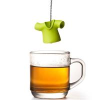 Заварочная емкость для чая 3,5х4х5,5 см Qualy Tea Shirt зеленая - 3 фото