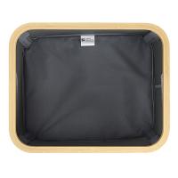 Корзина для белья 40х33 см 20 л Smart Solutions Neat Low серая - 7 фото