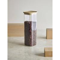 Банка для хранения 2,2 л Smart Solutions Glass Bamboo прозрачная - 9 фото