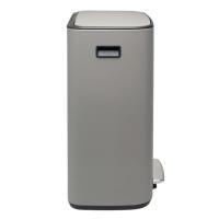 Мусорный бак с педалью 30+30 л Brabantia Bo Pedal Bin минерально-серый - 2 фото