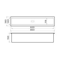 Сушка встраиваемая 86х18 смOmoikiri Artceramic DRY-03 PRO-WH белая - 2 фото