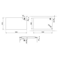 Индукционная варочная панель 93х51,5 см Smeg FullArea черная - 3 фото