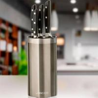 Подставка для ножей 11х22 см Arcos Kitchen Gadgets стальная - 6 фото