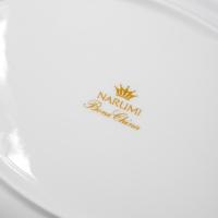 Сервировочное блюдо 32,8х23,4 см Narumi Ботаника белое - 4 фото