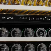 Винный шкаф Meyvel на 99 бутылок Meyvel MV99PRO-KBT2 черный - 9 фото