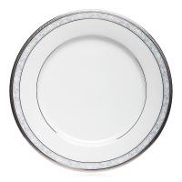 Тарелка обеденная 27 см Noritake Hampshire Platinum белая - 1 фото
