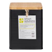Банка для соли 1,7 л Smart Solutions Irmel черная - 1 фото