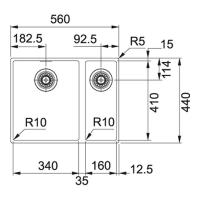 Кухонная мойка 56 см Franke Sirius SID 160 белая - 2 фото