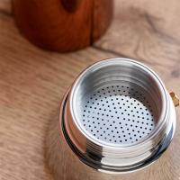 Кофеварка гейзерная на 4 чашки Kitchen Craft La Cafetiere медная - 5 фото