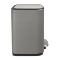 Мусорный бак 33 л Brabantia Bo Pedal Bin серый - 3 фото