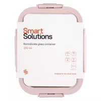 Контейнер для хранения 17х12,5 см 370 мл Smart Solutions розовый - 6 фото