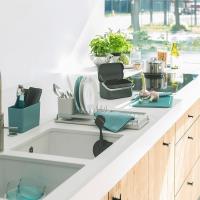 Щетка для мытья посуды 23,5х11х6 см Brabantia Sink Side черный - 6 фото