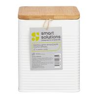 Банка для соли 1,7 л Smart Solutions Irmel белая - 1 фото
