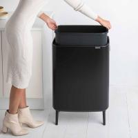 Мусорный бак 60 л Brabantia Bo Touch Bin Hi черный - 6 фото