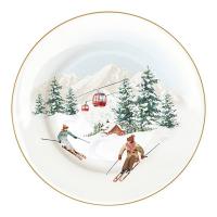 Тарелка десертная Лыжники в горах 19 см Easy Life Chalet - 1 фото