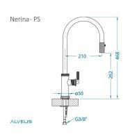 Смеситель Alveus Nerina-PS CHR хром - 4 фото