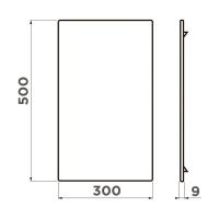 Доска для моек 30x50 см Omoikiri CB-Sintesi-L-GB черная - 2 фото