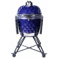 Угольный гриль 56х120 см Diamond Egg XL Pro Blue синий - 4 фото