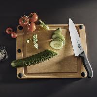 Кухонный нож разделочный 12 см Victorinox Fibrox черный - 5 фото
