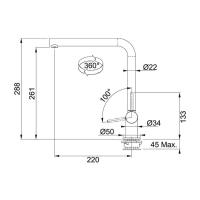 Смеситель Franke Neptune Style Window хром - 4 фото