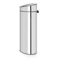 Ведро для мусора 10/23 л Brabantia Touch Bin стальное - 4 фото