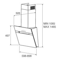 Настенная вытяжка 90 см Jetair Bonny WH 90 A белое стекло - 4 фото