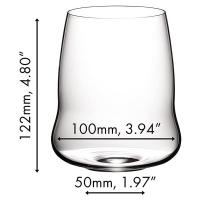 Бокал для красного вина 670 мл Riedel Restaurant Stemless Wings - 3 фото