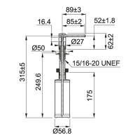 Дозатор 350 мл Franke Comfort белый - 2 фото