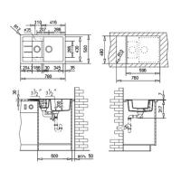 Кухонная мойка 78 см Teka Easy Astral 60 B-TG 1 ½B 1D песочный бежевый - 2 фото