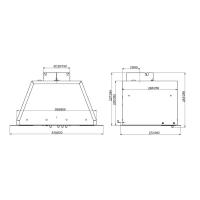 Встраиваемая вытяжка 52 см Elikor Box 52П-700 белая - 2 фото