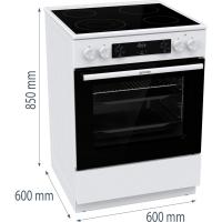 Электрическая плита 60х85 см Gorenje Advanced GECS6C70WC белая - 2 фото