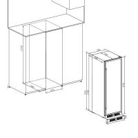 Винный шкаф на 163 бутылки Temptech Prestige PRES180DB черный - 5 фото