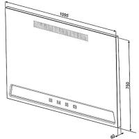 Стеновая панель 109,5х75 см Smeg KIT1TR41N черная - 2 фото