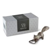 Открывалка для бутылок Белка 15 см Vagabond House Woodland Creatures серебряная - 6 фото