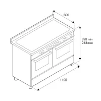 Варочный центр 119,5х60 см Bertazzoni Heritage HER126G2ENET черный - 8 фото