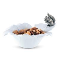 Чаша для орехов Белка 25х20 см Vagabond House Woodland Creatures белая - 5 фото