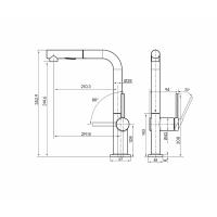 Смеситель для кухни Paulmark Neo Ne214419-401(AN) антрацит - 14 фото