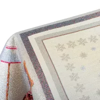 Скатерть 140х140 см Mix&Match бежевая - 3 фото