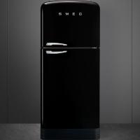 Холодильник двухкамерный 188х80 см Smeg 50's Style FAB50RBL5 черный - 6 фото