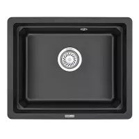 Кухонная мойка 45 см Granula Kitchen Space 5501U чёрный - 1 фото