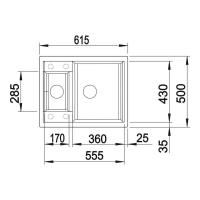 Кухонная мойка 61,5 см Blanco Metra 6 черная - 3 фото