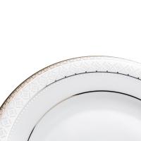 Тарелка десертная 16 см Noritake Rochester Platinum белая - 4 фото