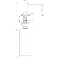 Дозатор 350 мл Paulmark Decus D004-GB глянцевый черный - 3 фото