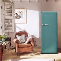 Холодильник однокамерный 153х60 см Smeg 50’s Style FAB28RDEG5 изумрудно-зеленый - 1 фото